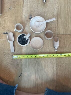 Montessori Practical Life Wooden Pouring & Scooping Set